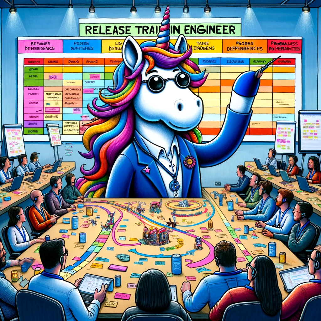 A Release Train Engineer aka Unicorn facilitating PI Planning